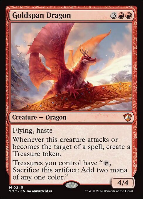 Magic Lot: 5 Dragon cards
