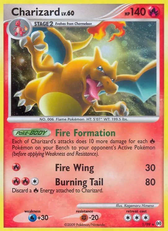 Pokémon Lot: 6 Fire cards